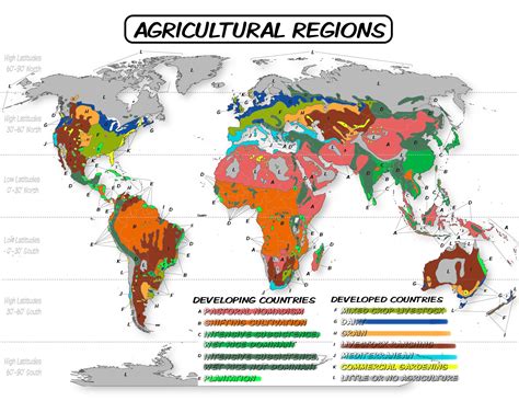 Major Agricultural Regions of the Earth .